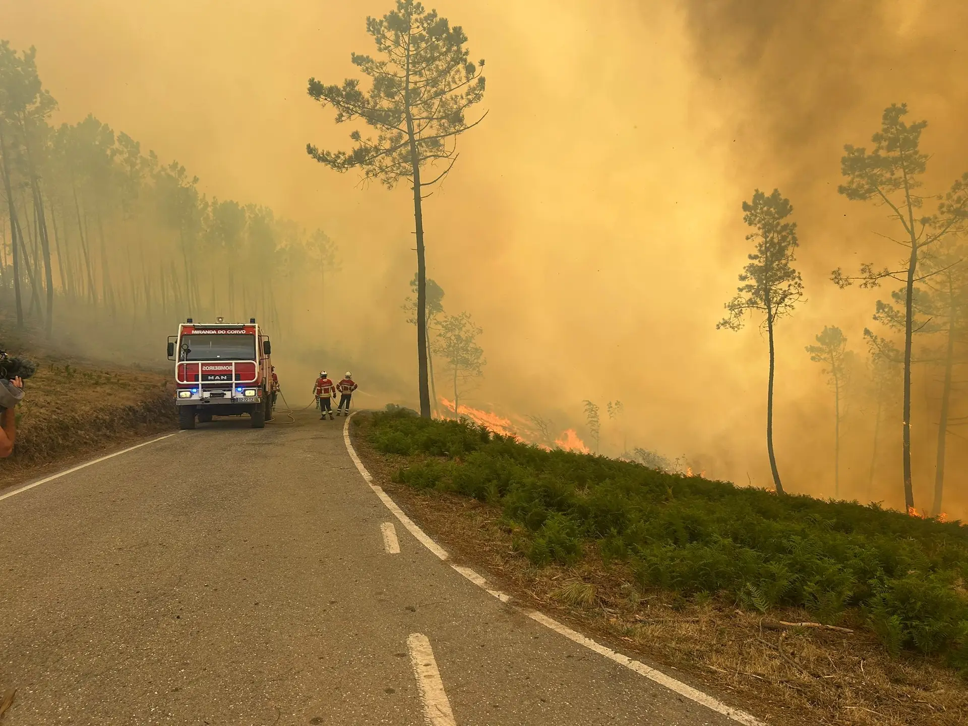 Chamas cercam rota das aldeias do Xisto, na Lousã
