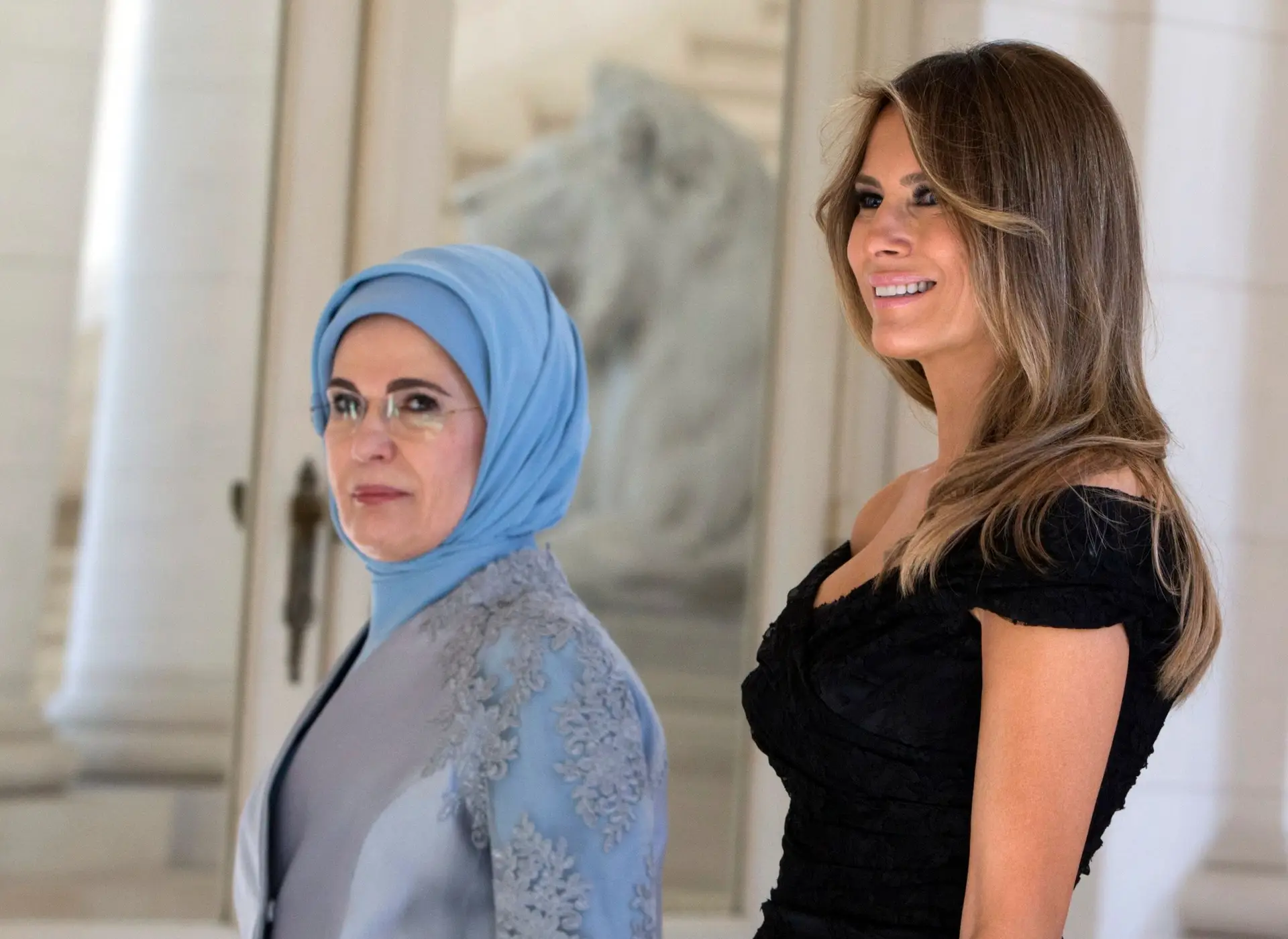 Primeira-dama da Turquia pede a Melania Trump que defenda as crianças em Gaza