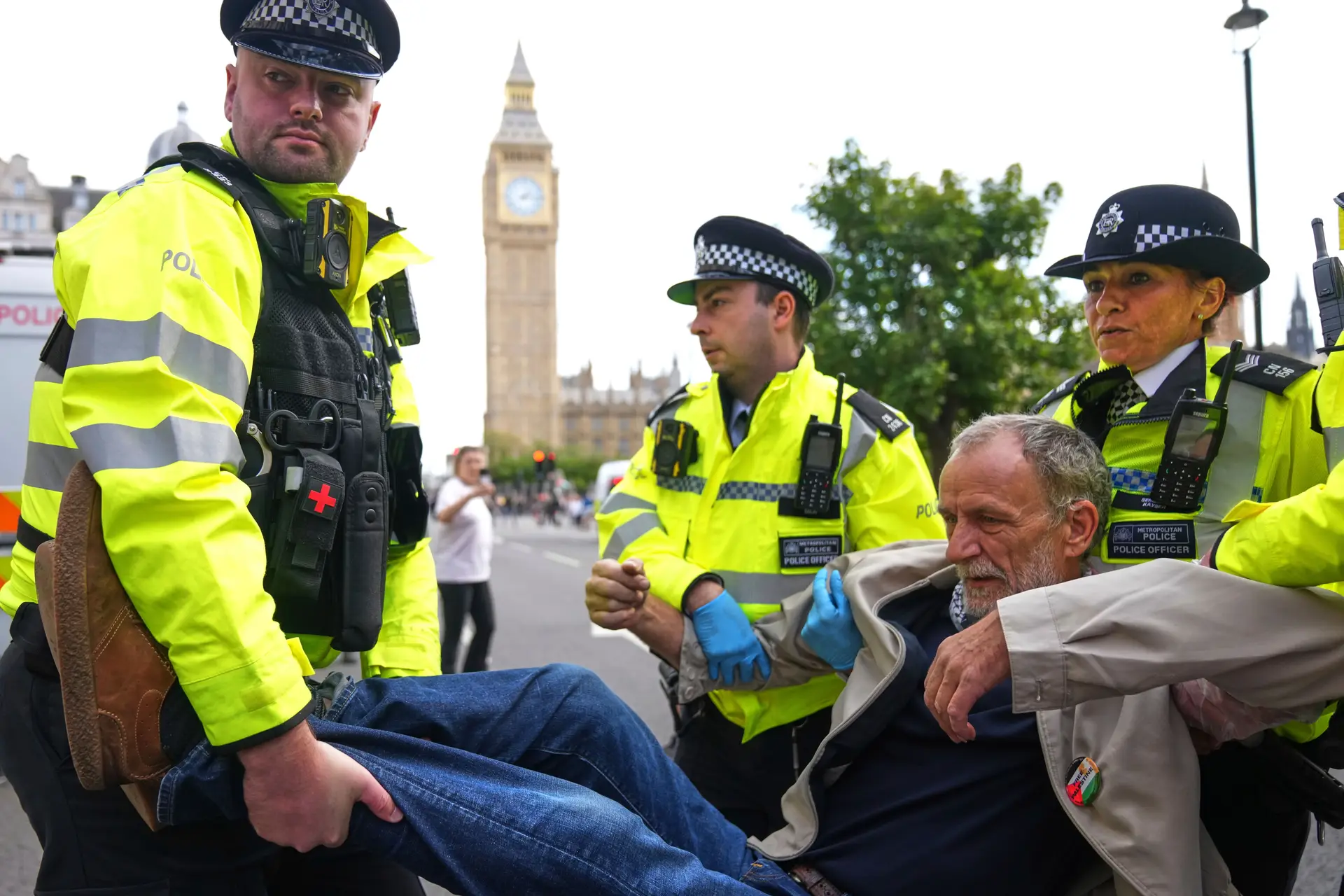 Mais de 400 detidos em protesto de apoio à Ação Palestina em Londres
