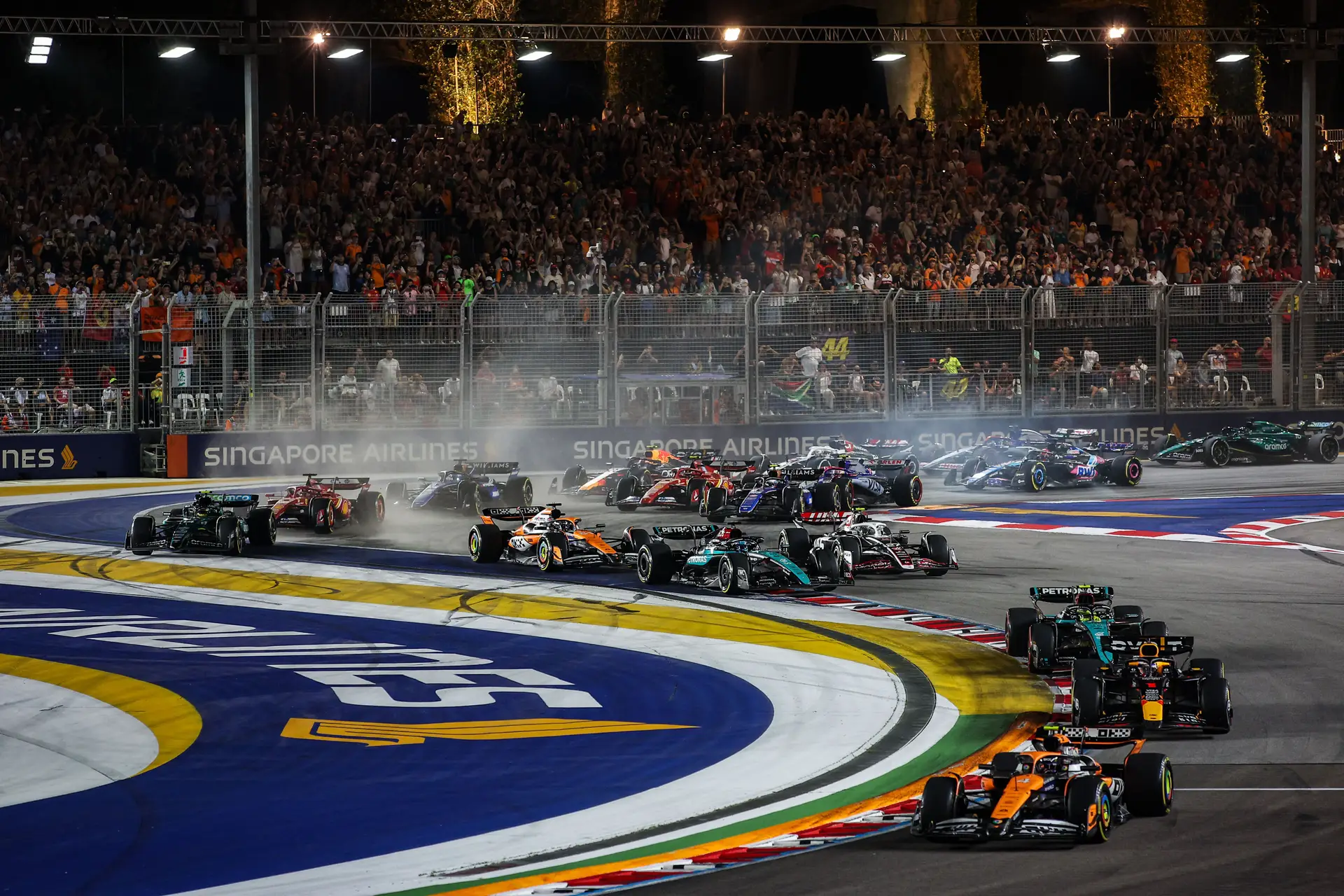 O Grande Prémio de Fórmula 1 de Singapura 2024, no circuito de Marina Bay, em Singapura, entre 19 e 22 de setembro de 2024.