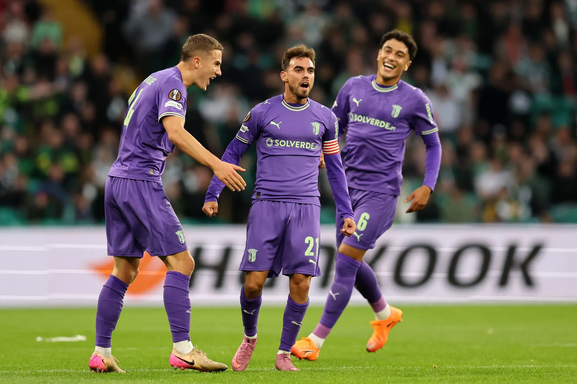 Liga Europa: SC Braga vence em Glasgow com golaço do capitão