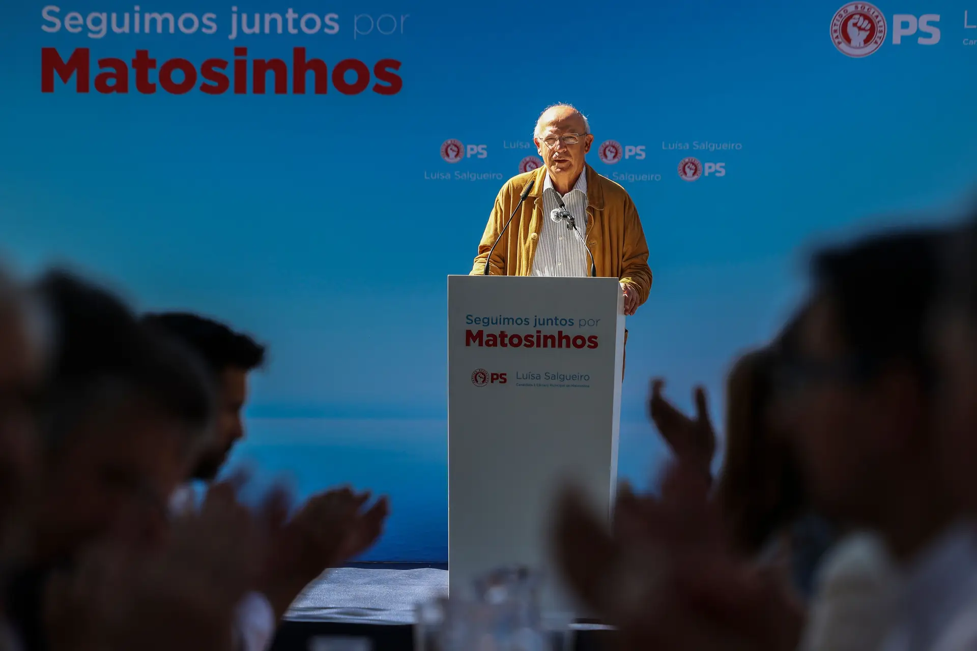 Augusto Santos Silva na campanha nacional autárquica em Matosinhos