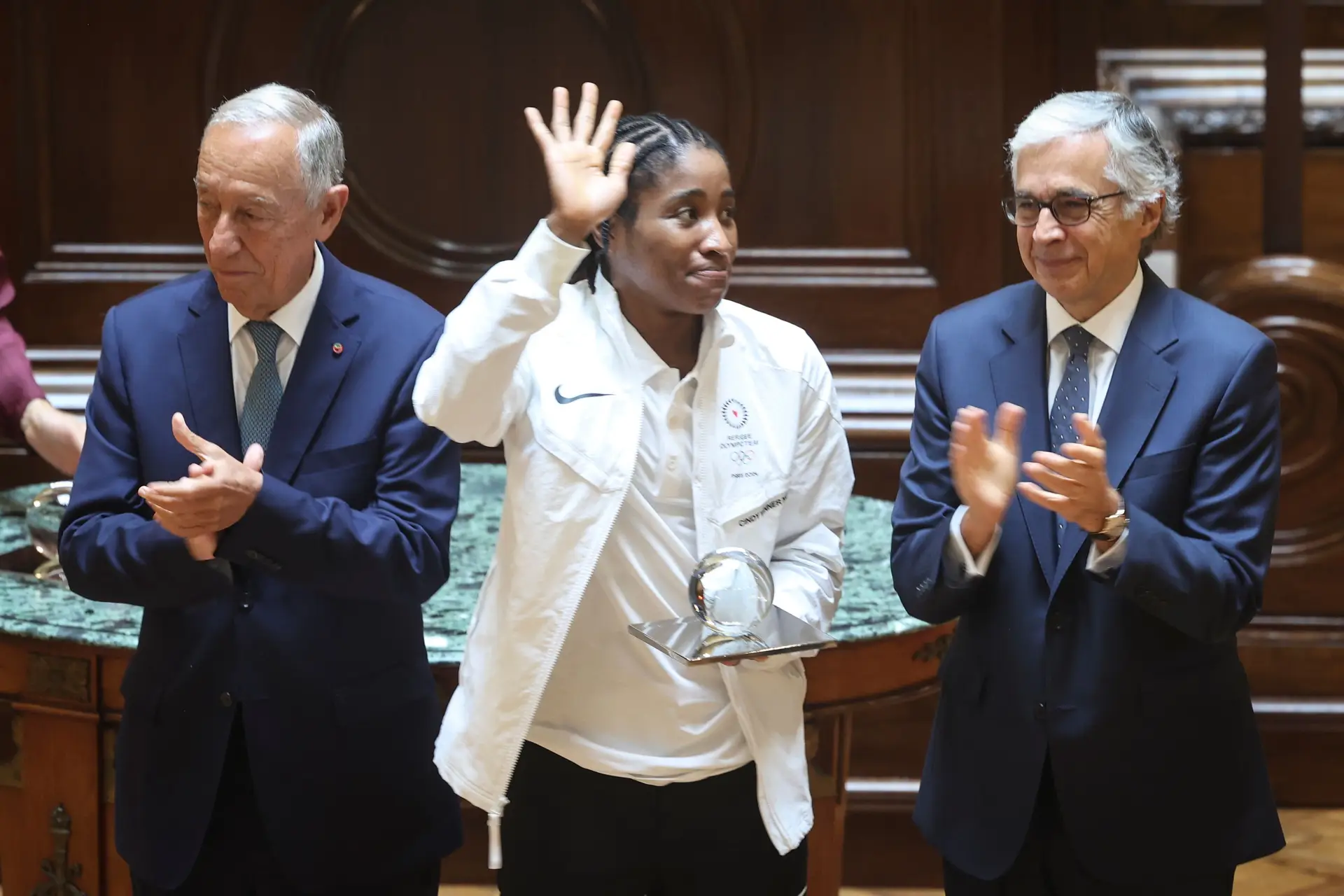 A pugilista Cindy Ngamba