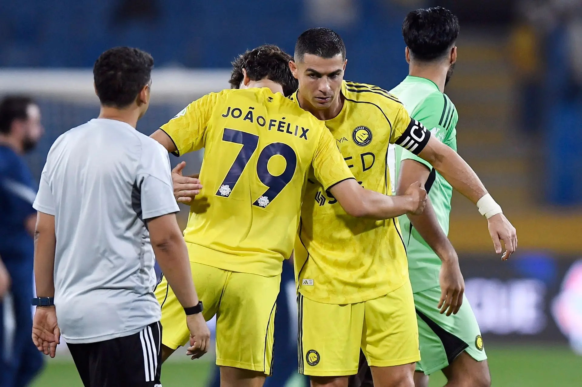João Félix e Cristiano Ronaldo