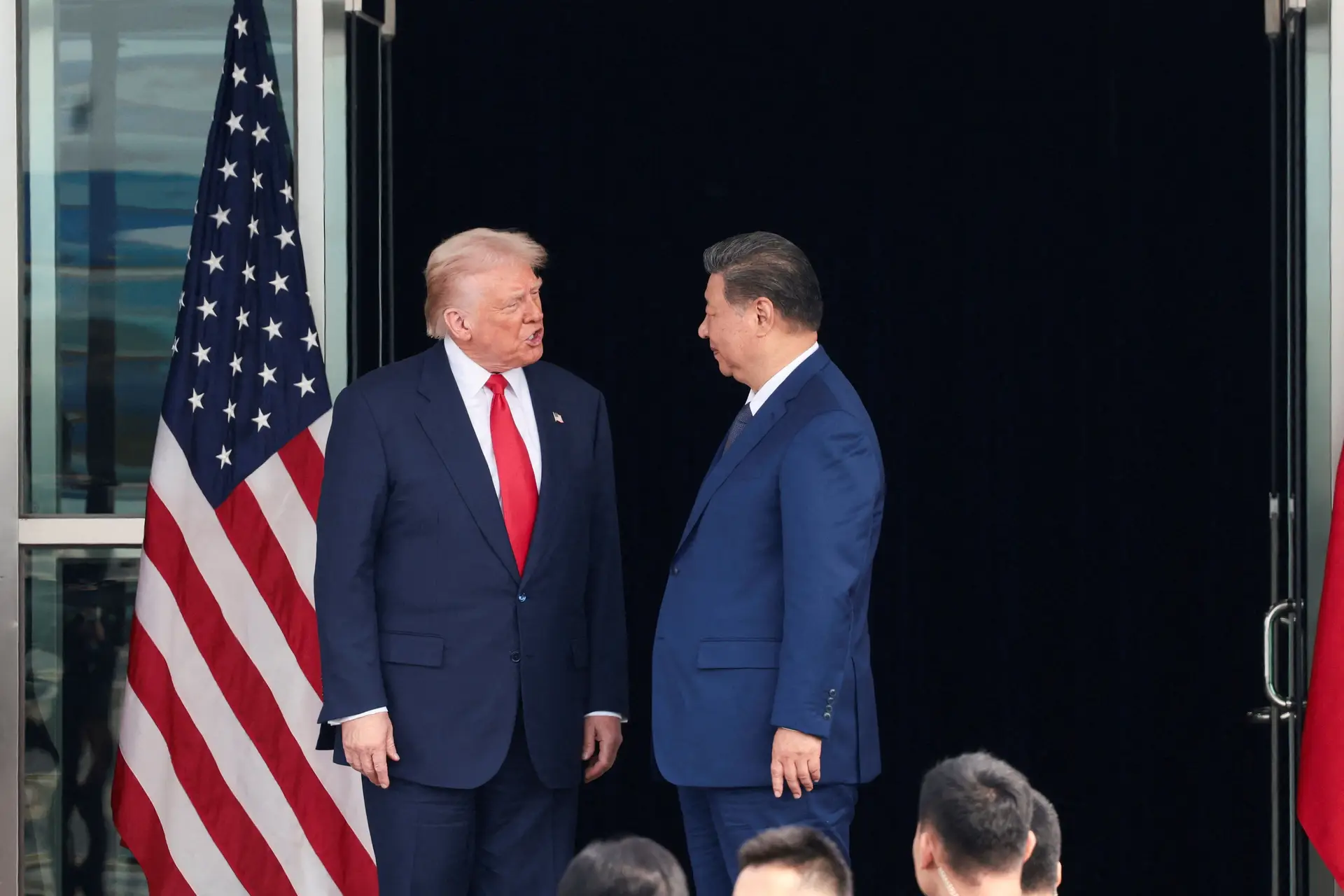 Presidente dos Estados Unidos, Donald Trump, e o homólogo chinês, Xi Jinping