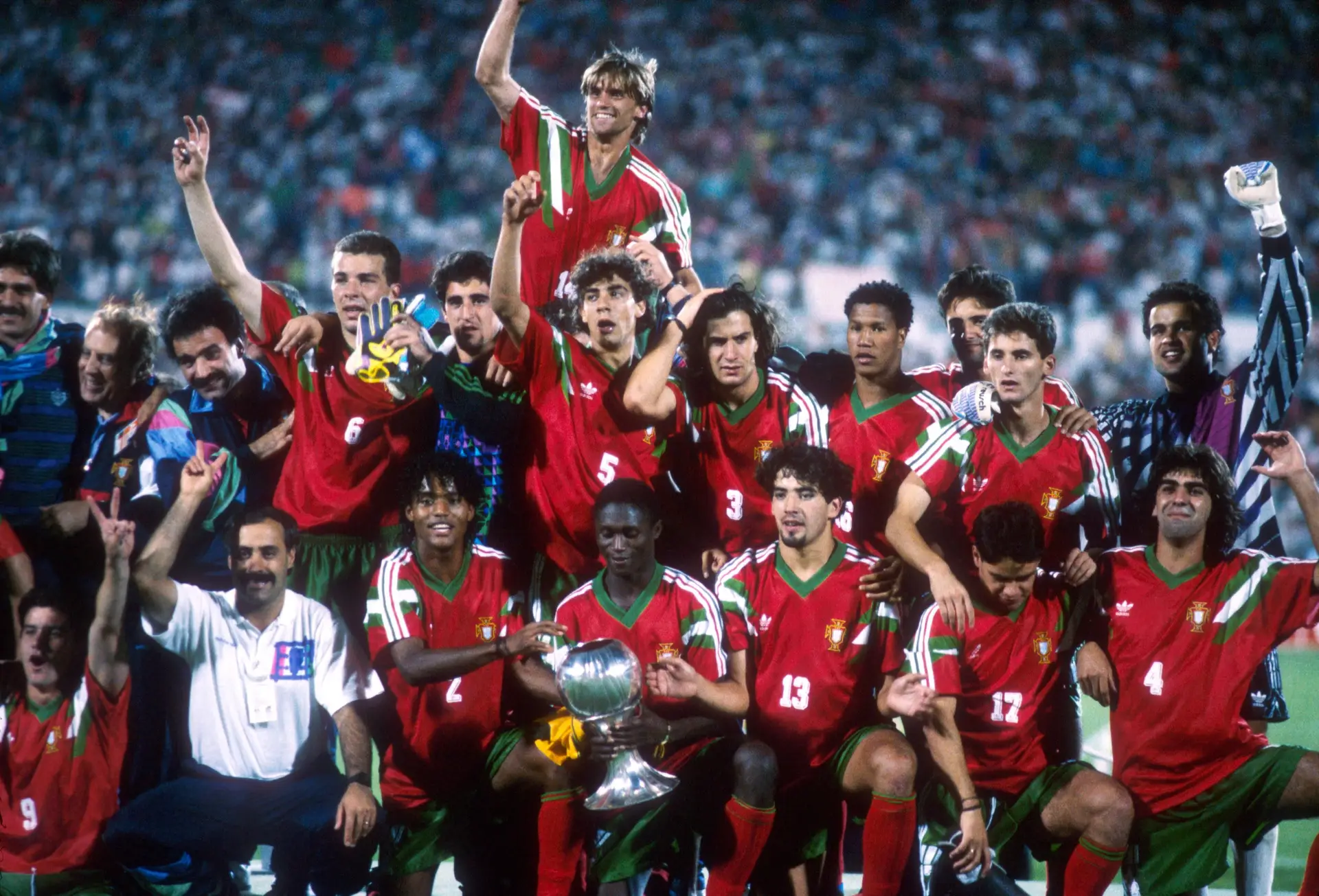 Portugal conquistou o Mundial sub-20 em 1991, com a "Geração de Ouro"