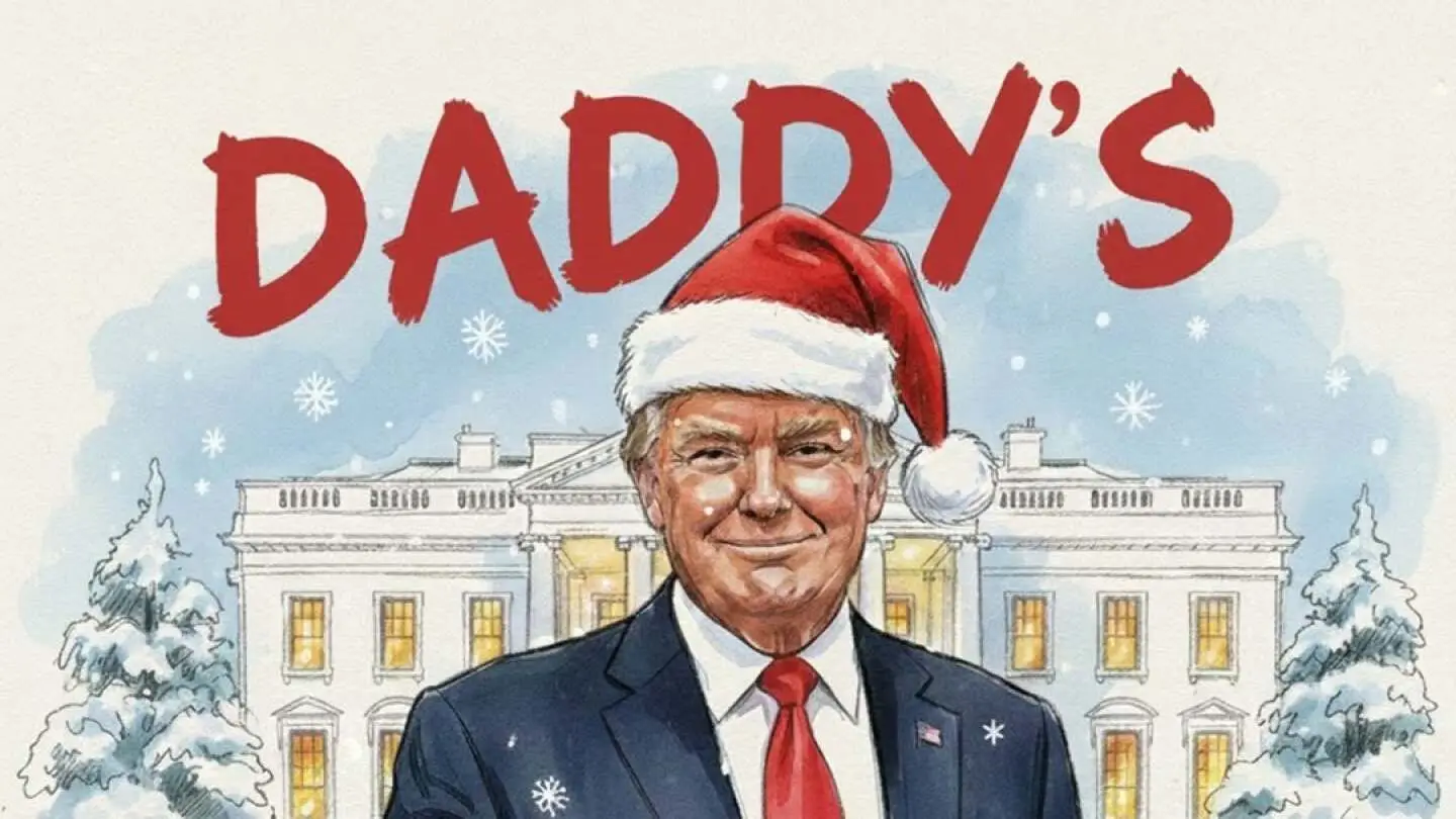 "Daddy's Home": postal de Natal de Trump divide opiniões e é rotulado de "cringe"