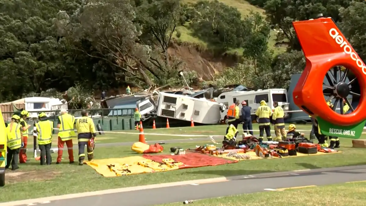 Deslizamento de terras na Nova Zelândia