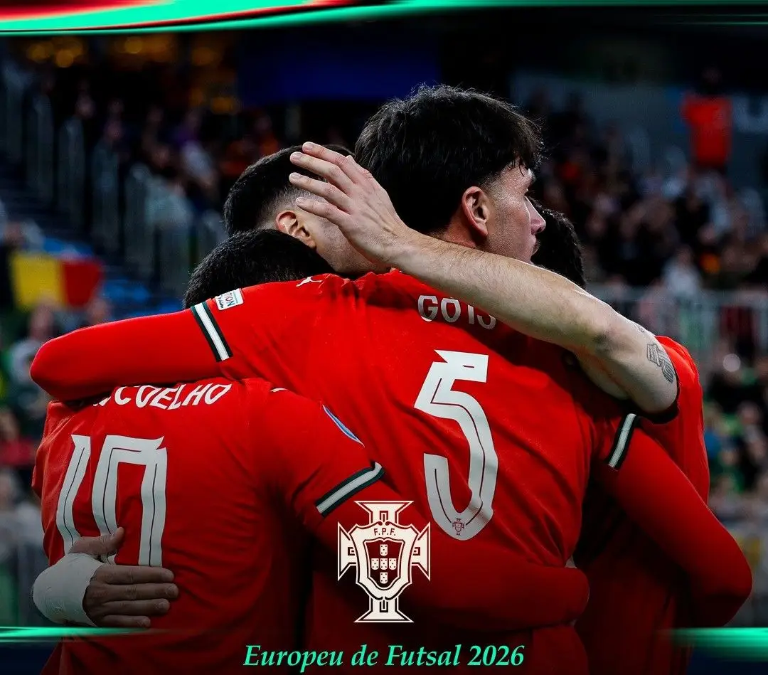 Portugal vence a Bélgica e garante lugar nas meias-finais do Europeu de futsal