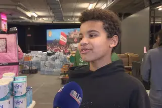 Fernando tem 12 anos e está a ajudar "famílias que ficaram sem teto" em Leiria