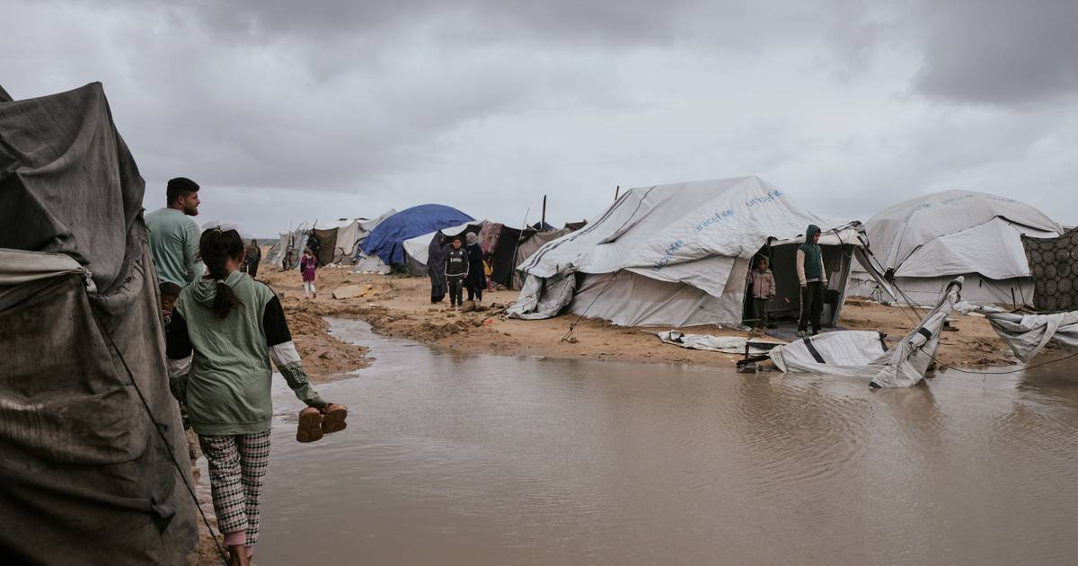 Milhares de pessoas vivem em campos improvisados e condições desumanas em Gaza