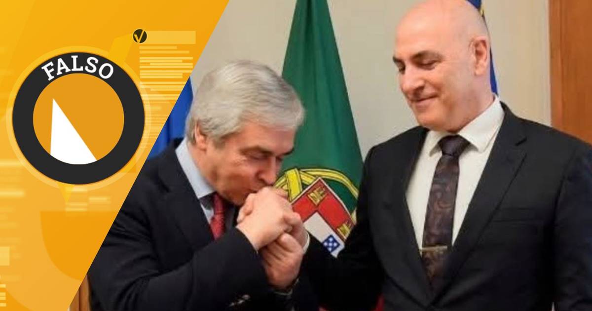 Imagem de Nuno Melo a beijar a mão de embaixador israelita é real? A SIC Verifica