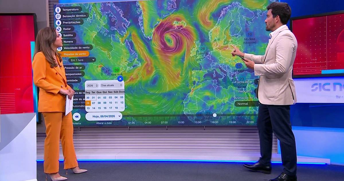 Chuva, vento, poeiras e frio: saiba como vai estar o tempo nos próximos dias