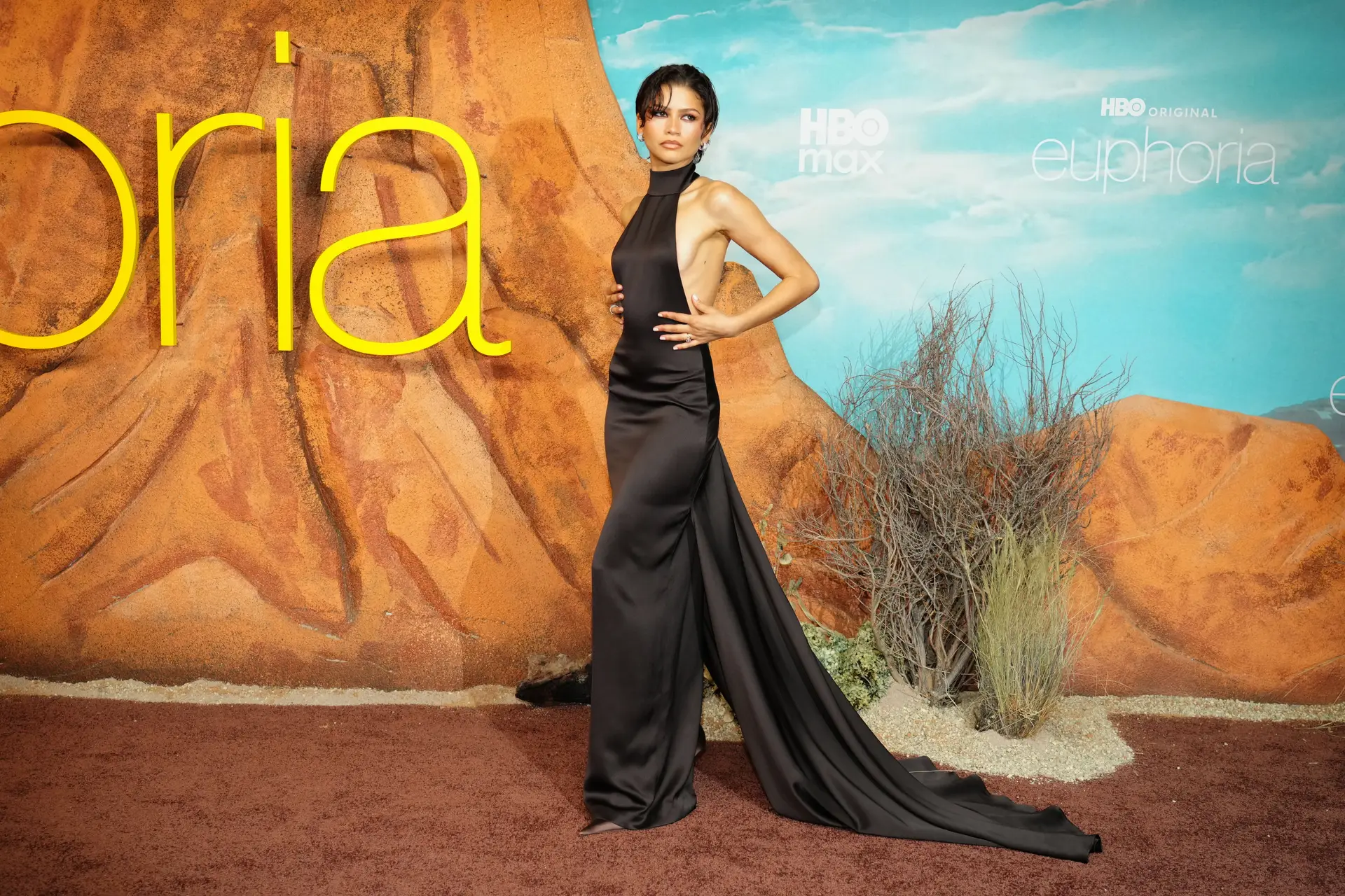 Fotografias da passadeira vermelha da antestreia da 3.ª temporada de "Euphoria", a 7 de abril de 2026, TCL Chinese Theatre, em Los Angeles