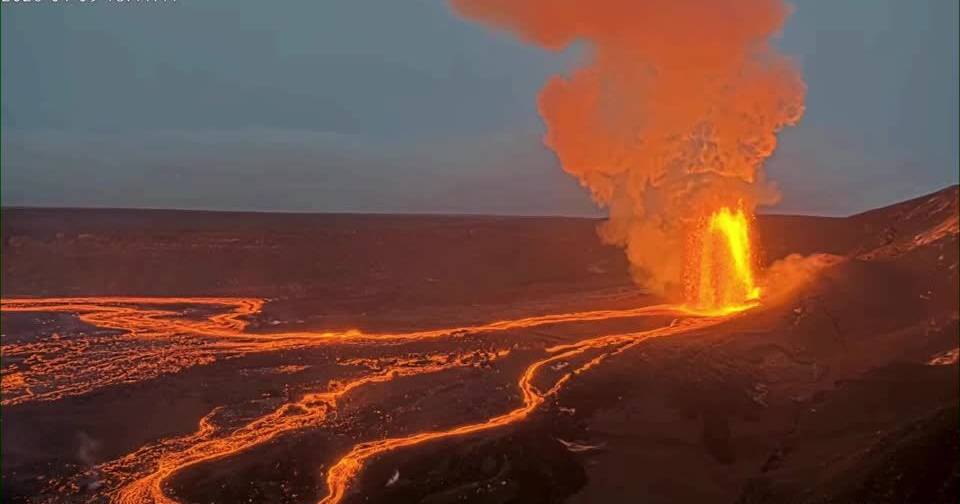 Vulcão Kilauea volta a entrar em erupção com lava a alcançar 190 metros de altura