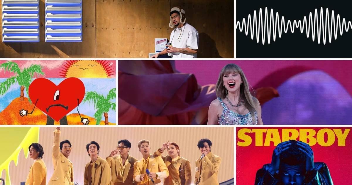 De Taylor Swift a Bad Bunny: quais são os artistas, músicas e álbuns mais ouvidos no Spotify nos últimos 20 anos?