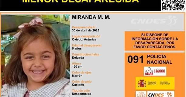 Autoridades espanholas procuram menina de 5 anos raptada pelos pais biológicos nas Astúrias