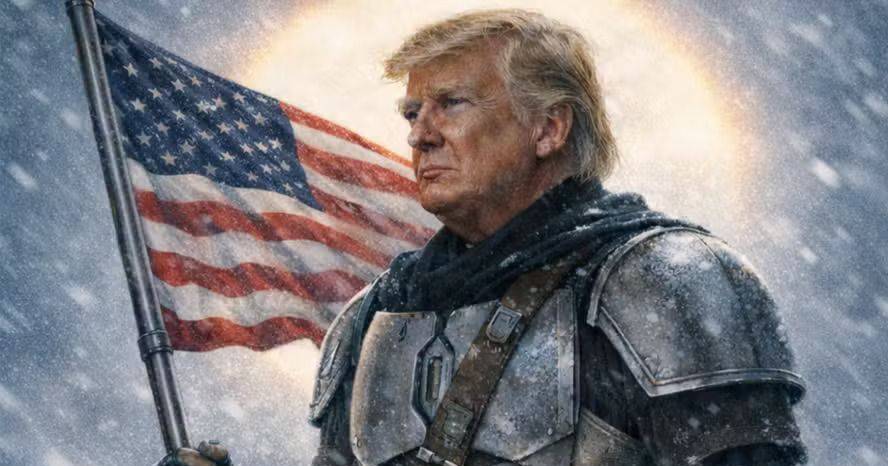“A América está pronta”: Donald Trump surge como personagem de Star Wars em nova imagem gerada por IA