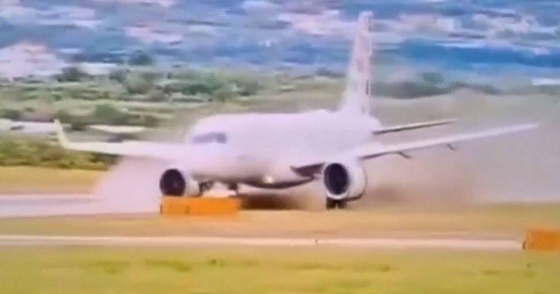 Momentos de pânico na Croácia: imagens revelam instantes em que avião sai da pista durante a descolagem