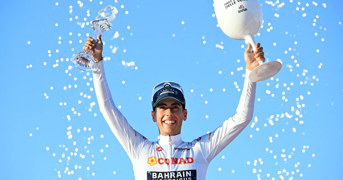 Aos 24 anos, Afonso Eulálio é o terceiro melhor português de sempre na 'corsa rosa'