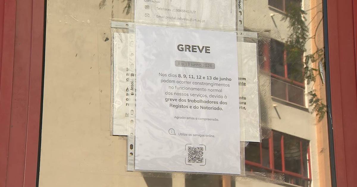 Greve dos trabalhadores do Instituto de Registos e Notariado