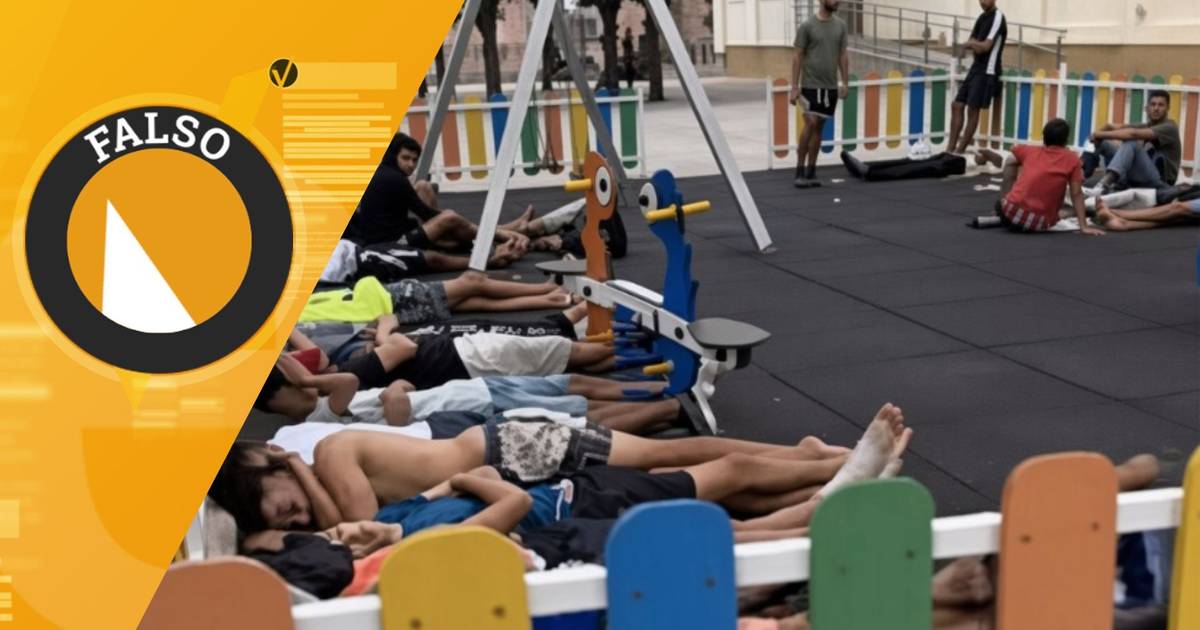 Questa immagine mostra un parco giochi pieno di migranti sdraiati a Ceuta? La SIC Verifica