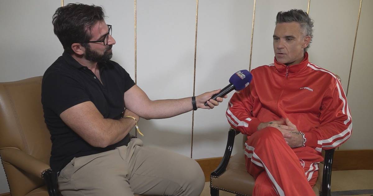 Robbie Williams in Portugal: "I'm traveling the world and being loved by people"