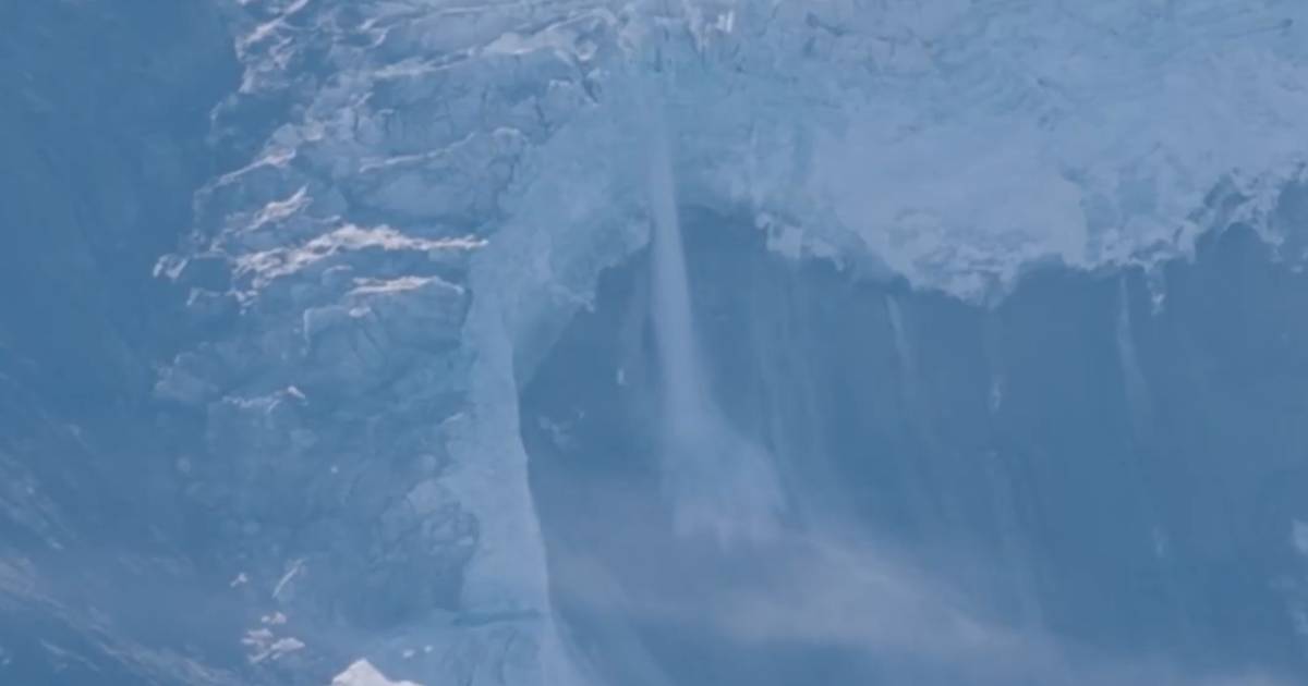 Novas imagens mostram momento em que pedaço de glaciar nos Himalaias ruiu