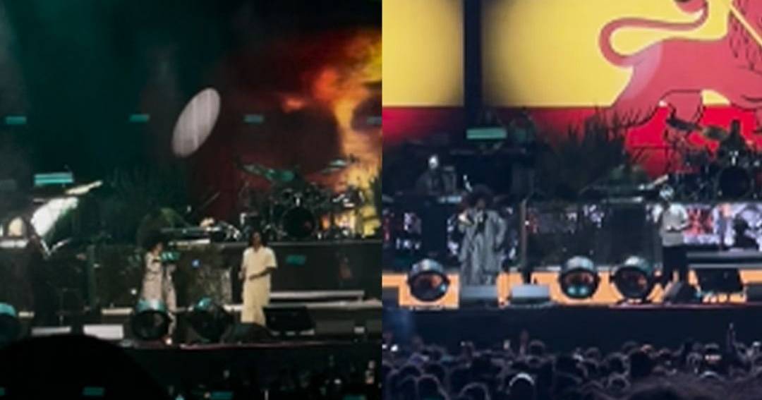 Ms. Lauryn Hill invites her children Zion Marley and YG Marley to sing on the MEO Kalorama stage