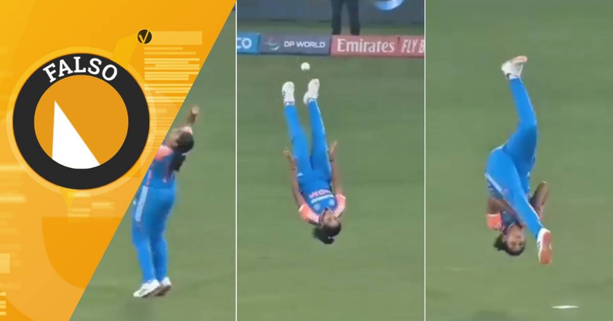 Video einer Cricketspielerin, die einen Rückwärtssalto macht, ist echt?