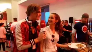 Maria Botelho Moniz nos bastidores Super Bock Super Rock