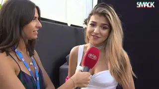 Bárbara Bandeira surpreendida com o público na sua atuação