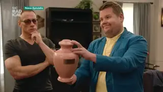 "A Magia da Arrumação", com Jean-Claude Van Damme e James Corden