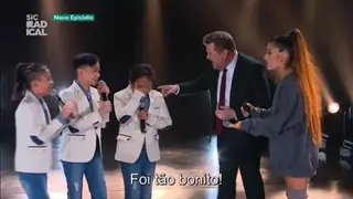 Ariana Grande deixa os TNT Boys emocionados com aparição surpresa