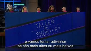 The Late Late Show: Quem é o mais alto e quem é o mais baixo?
