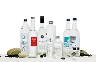 Entre as raridades encontra-se água de glaciares da Gronelândia (Inland Ice) e outra variedade, por exemplo, extraída de bolsas de água no fundo do mar (Aquagen)