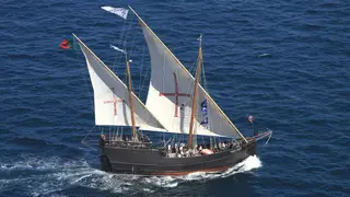 Quer viajar no tempo? Recue 500 anos a bordo da Caravela Vera Cruz. Este sábado é grátis