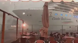 Pânico em Veneza com cruzeiro fora de controlo