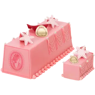 Tronco Marie-Antoinette de rosa e framboesa